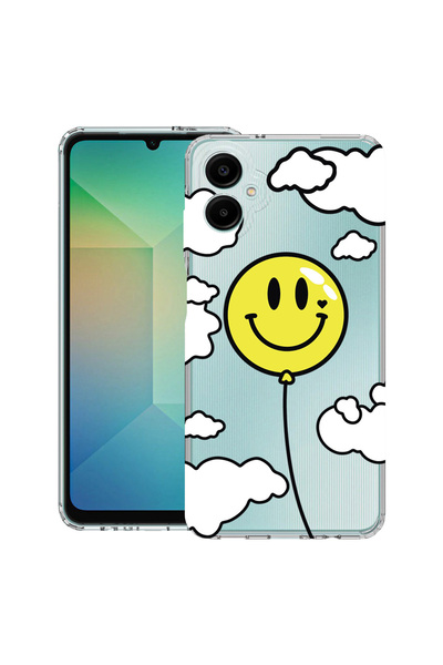 bestcase Husă antișoc pentru Samsung Galaxy A07 4G cu design balon smiley, 20...