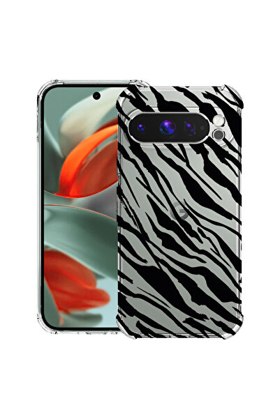 bestcase Carcasă antișoc Husa compatibilă cu Google Pixel 10 / Pixel 10 Pro, model zebră