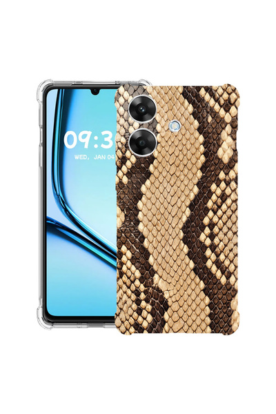 bestcase Carcasă antișoc pentru Realme Note 60 / Note 60X cu model piele de ș...