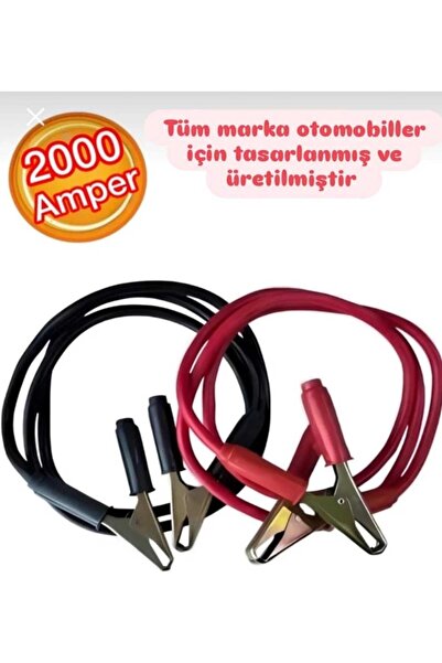 SELTEL Kalın 2000 AMPER Akü Takviye Kablosu Kalın %100 Bakır