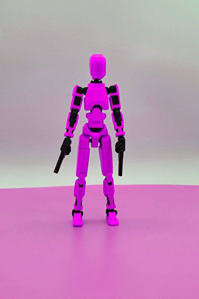 OVERMAX Robot 13 Dummy Pembe Siyah Eklemleri Hareketli Figür Oyuncak - Dummy 13
