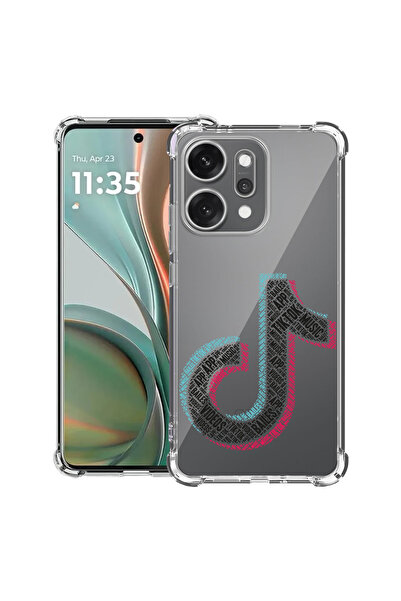 bestcase Carcasă antișoc pentru OPPO Reno 14 5G cu design caligrafic TikTok, ...