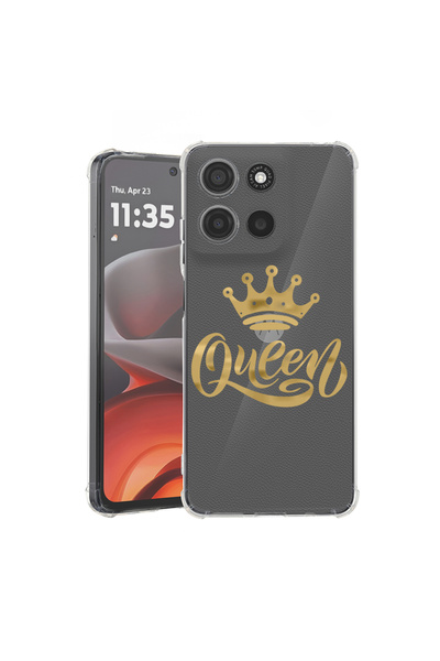 bestcase Husă antișoc pentru Motorola Moto G56 cu Design Queen, 2052060 AS 1803