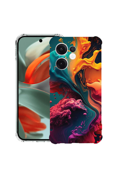 bestcase Carcasă antișoc Husa compatibilă cu Oppo Reno15, culori lichide,