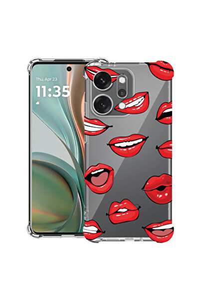 bestcase Husă antișoc pentru OPPO Reno 14 5G cu design buze - model sărut, 20...