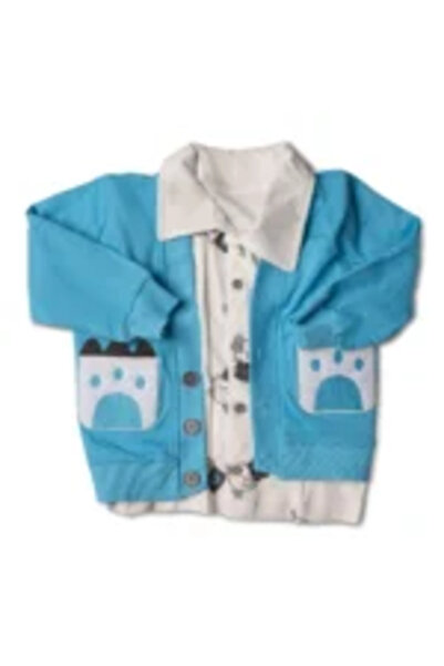 Mamboo Set Bebelusi cu Bluză Albastru Deschis Smart Casual