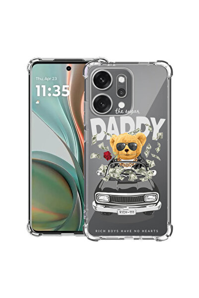bestcase Husă antișoc pentru OPPO Reno 14 5G cu design Daddy Teddy Bear, 2052...