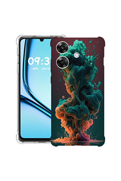 bestcase Удароустойчив гръб за Realme Note 60 / Note 60X с дизайн в течни цве...