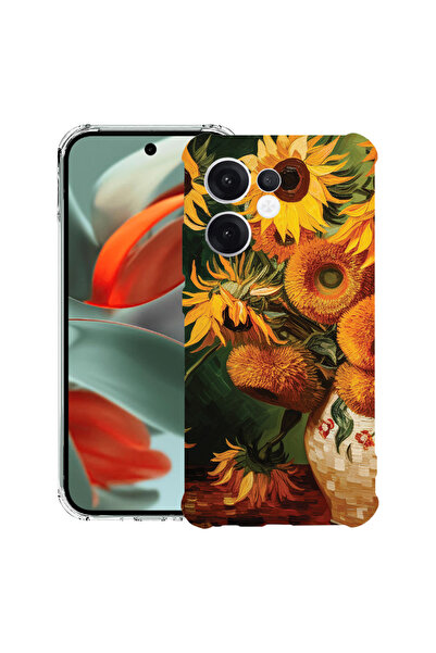 bestcase Husă antișoc pentru OPPO Reno 14 F / FS cu design pictură floarea-so...