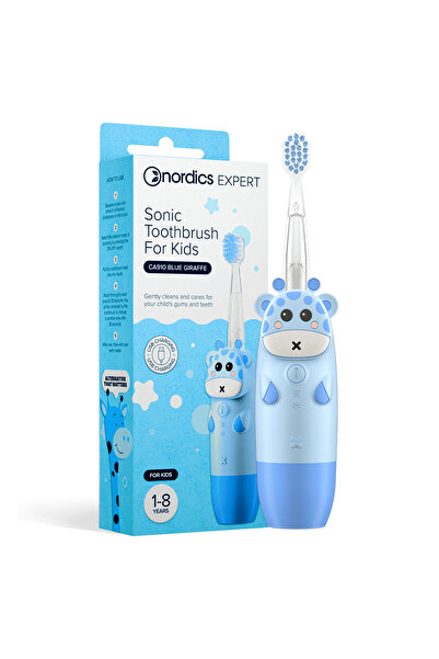 JollyMag Periuta de dinti electrica pentru copii 1-8 ani - albastra, Nordics