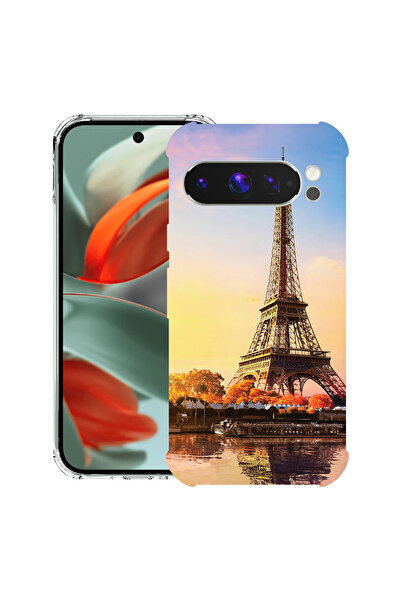 bestcase Husă antișoc pentru Google Pixel 10 Pro XL cu design Turnul Eiffel din Paris, 2052063 AS 1372