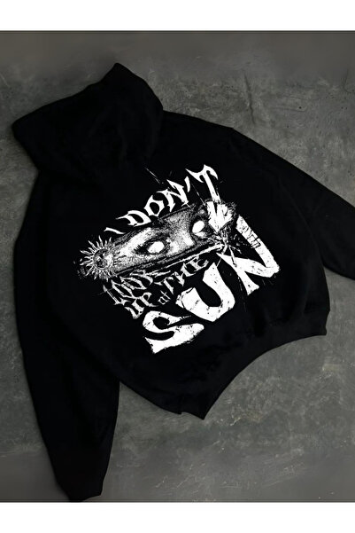 Toum Φούτερ με κουκούλα με στάμπα Streetwear Unisex Oversize