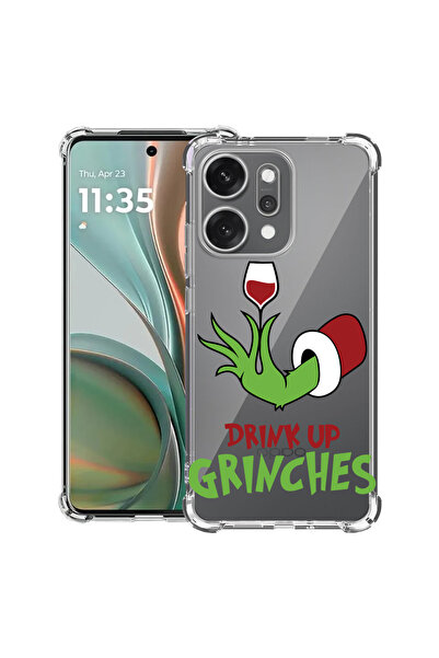 bestcase Husă antișoc pentru OPPO Reno 14 5G cu design Grinches - Drink Up, 2...