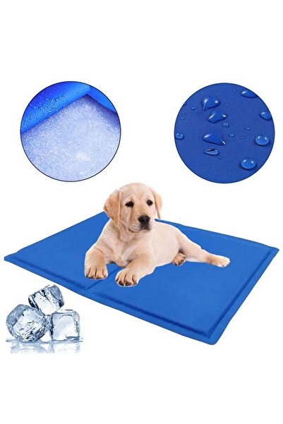 KESNUP Covor termic din gel pentru animale de companie, 50 x 65 cm, albastru