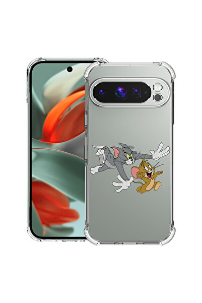 bestcase Husă antișoc pentru Google Pixel 10 Pro XL cu design Tom și Jerry, 2...