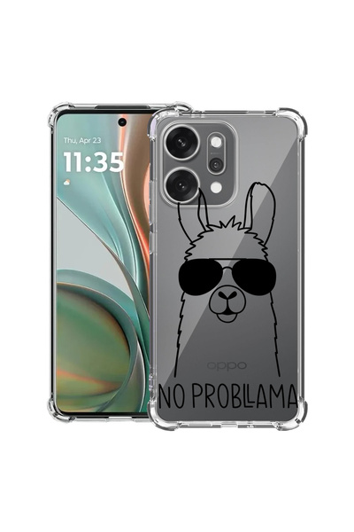 bestcase Carcasă antișoc pentru OPPO Reno 14 5G cu design No Prob LLama, 2052...