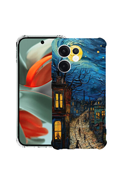 bestcase Husa antișoc compatibilă cu Oppo Reno15 Pro, Van Gogh City Life