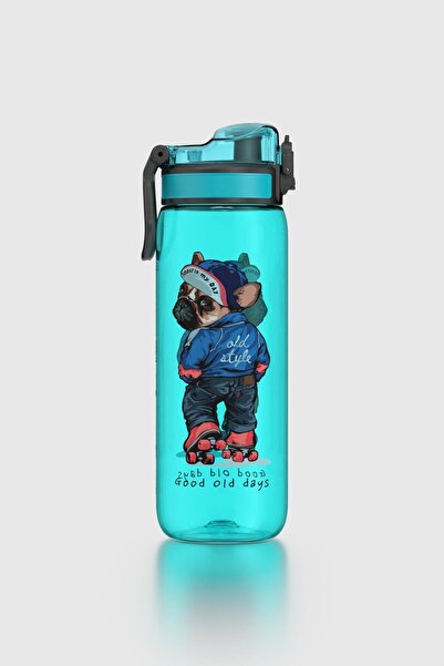 Renga Rybo-X Patterned 630 ml Tritan Children's Water Bottle 912163 Blue
