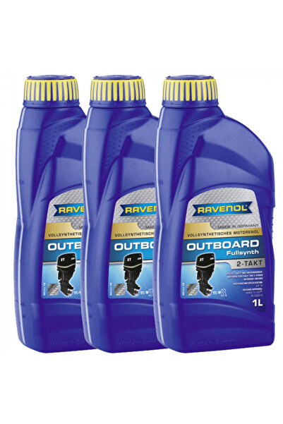 RAVENOL Pachet de 3 litri de ulei sintetic 2T Outboard