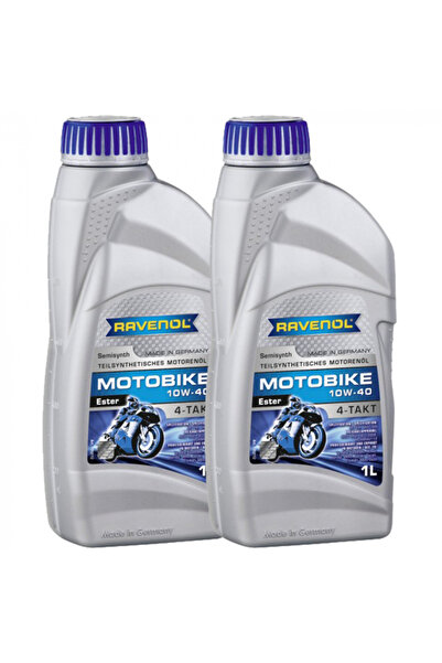 RAVENOL Pachet de 2 litri de ulei de motor Motobike 4T Ester 10W40