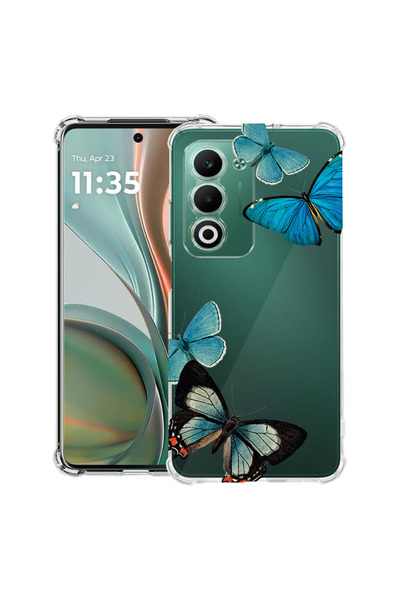 bestcase Carcasă antișoc pentru Xiaomi Redmi 15 (171 mm), fluturi albaștri fr...