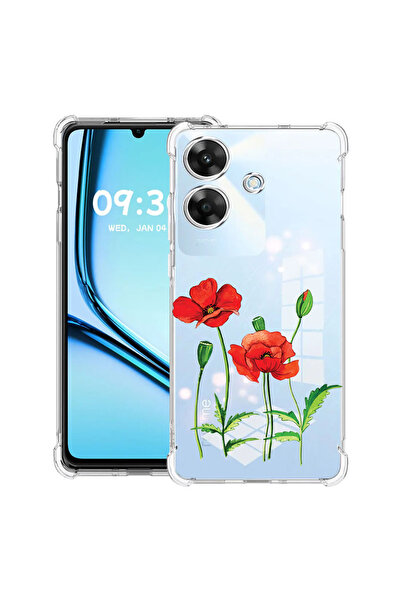 bestcase Carcasă antișoc pentru Realme Note 60 / Note 60X cu design Red Poppy...