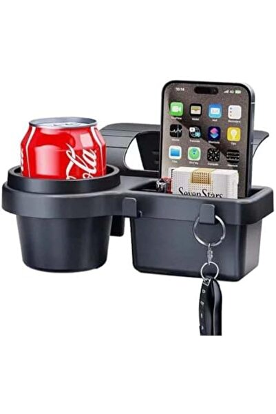 Generic منظم صينية تخزين متعدد الوظائف لزجاج السيارة - منظم باب السيارة مع حامل أكواب – Car Stora