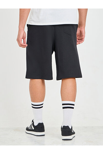 Styli Eco Earth Slogan Printed Oversized Athleisure Terry Shorts