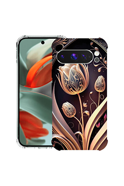 bestcase Carcasă antișoc pentru Google Pixel 10 Pro XL cu design Golden Tulip...