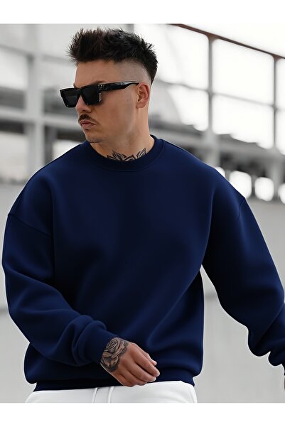 Leader leather Hanorac unisex cu guler rotund – Țesătură din bumbac și polies...