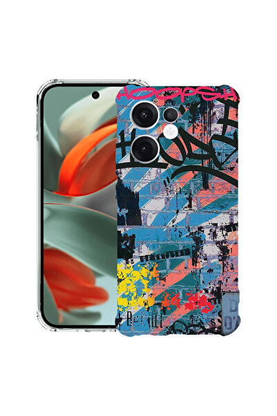 bestcase Husă antișoc pentru OPPO Reno 14 F / FS cu design Graffiti Wall, 205...