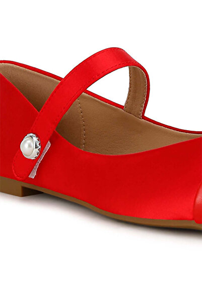 london Rag Women Red Patent Toe Cap Satin Mary Jane