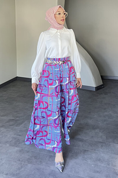 SaklıButik Paint Patterned Loose Pants