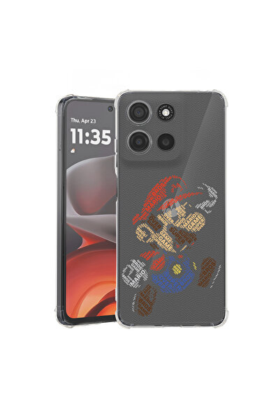 bestcase Husă antișoc pentru Motorola Edge 60 Pro cu design caligrafic Super ...