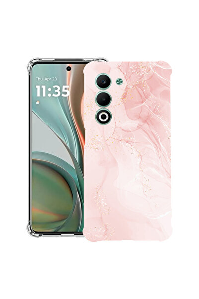 bestcase Carcasă antișoc pentru OPPO A5 5G cu design marmură roz pastel, 2052...