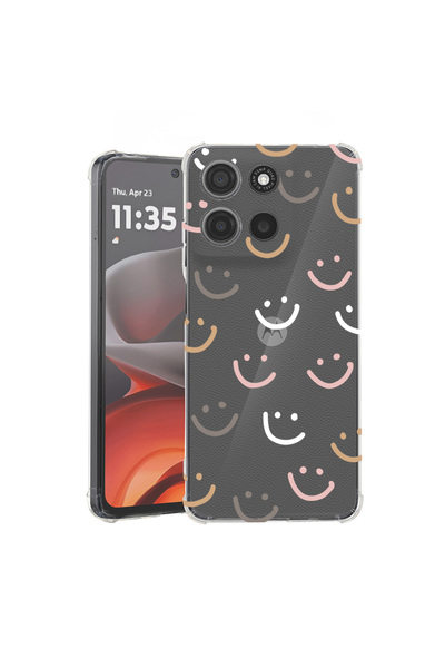 bestcase Husă antișoc pentru Motorola Edge 60 Pro cu design Smile Please, 205...