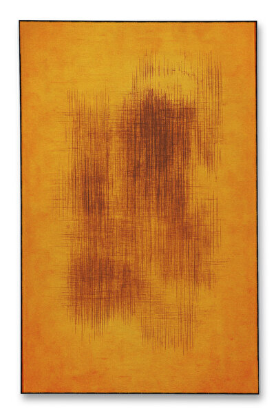 Rugs Modern Halı MOSSO Πορτοκαλί Χαλί με Θέμα τα Γρατσουνιές, Μοντέρνο Διακοσ...