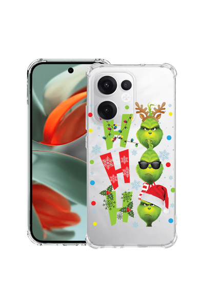 bestcase Husa Anti-Soc compatibil cu Oppo Reno15, GreenMass - Ho Ho Ho