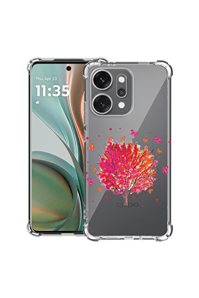 bestcase Carcasă antișoc pentru OPPO Reno 14 5G cu design fluturi și copac, 2...