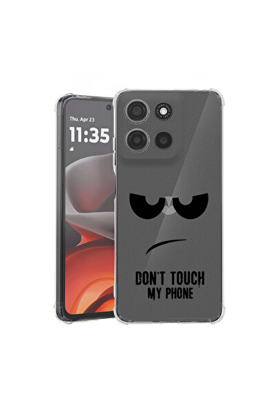 bestcase Carcasă antișoc pentru Motorola Edge 60 Pro cu design „Don’t Touch My Phone” (Nu atinge telefonul meu), 2052054 AS 90