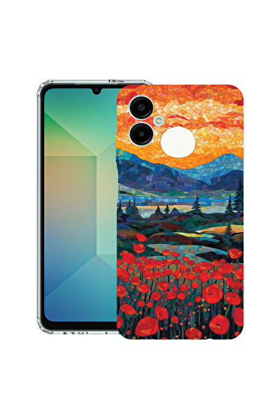bestcase Husă antișoc pentru Samsung Galaxy A07 4G cu design Poppies in Sunse...