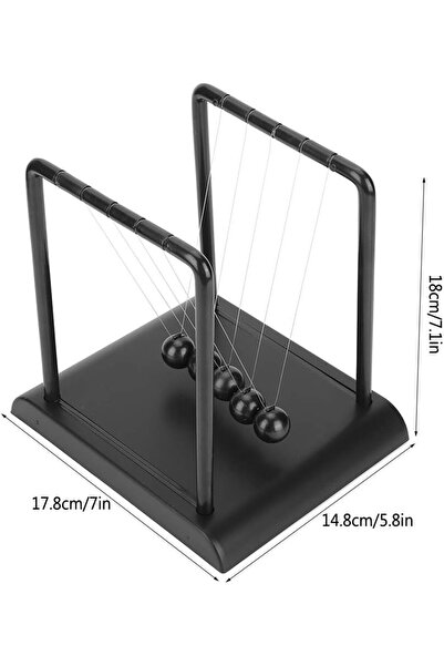 Genel Markalar Newton Balans Denge Topu – Büyük Boy Siyah Masaüstü Dekoratif ...