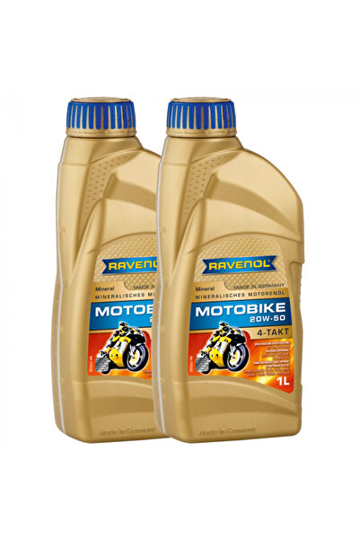RAVENOL Pachet 2 litri ulei Motobike 4T Mineral 20W50