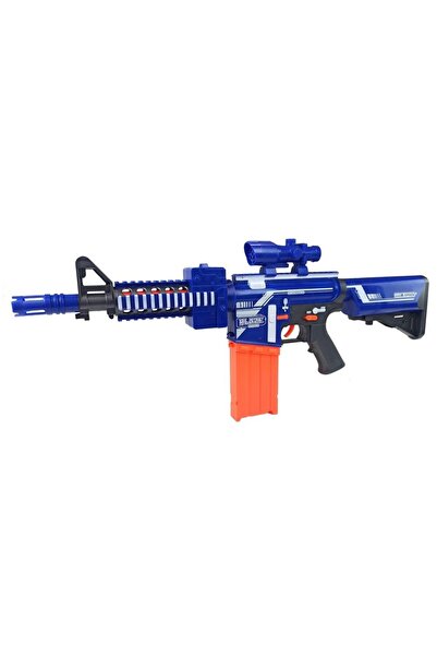 JollyMag Pusca Mitraliera electrica de jucarie, cu gloante de spuma, pentru c...
