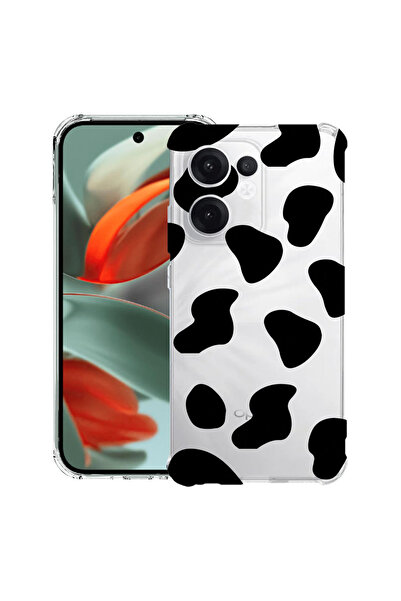 bestcase Carcasă antișoc Husa compatibilă cu Oppo Reno15 Pro, Black Cow,