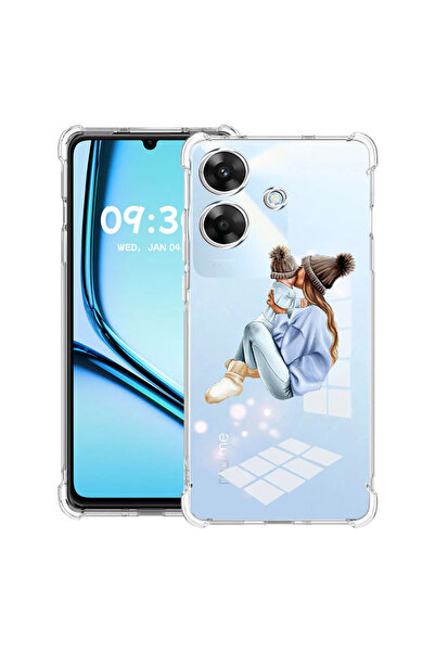 bestcase Husă antișoc pentru Realme Note 60 / Note 60X cu design Fată și băia...