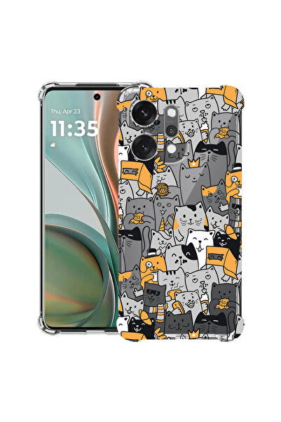 bestcase Husă antișoc pentru OPPO Reno 14 5G cu model pisică, 2052057 AS 1030