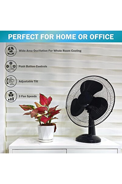 Denx 16-Inch Table Fan with 3 Speeds - DX2546