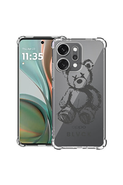 bestcase Husă antișoc pentru OPPO Reno 14 5G cu design Teddy Bear blvck, 2052...