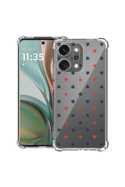 bestcase Husă antișoc pentru OPPO Reno 14 5G cu model poker, 2052057 AS 1448